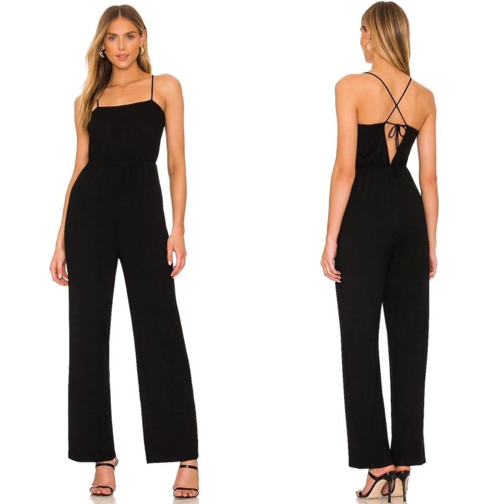REVOLVE Elegant Black Jumpsuit with Spaghetti Straps